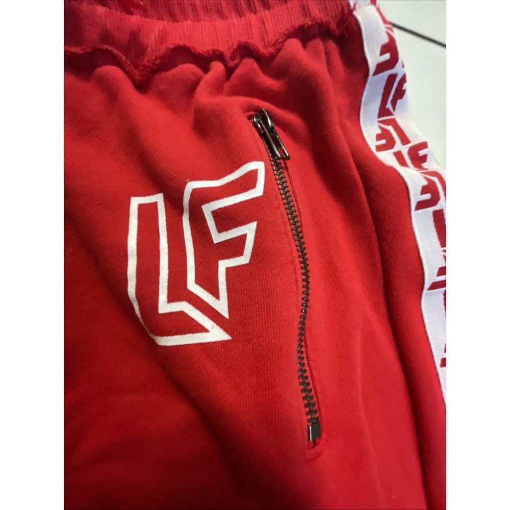 LF The Brand Joggers Sweatpants Women's XS Red EUC Hip Hop Streetwear Urban - Picture 3 of 11